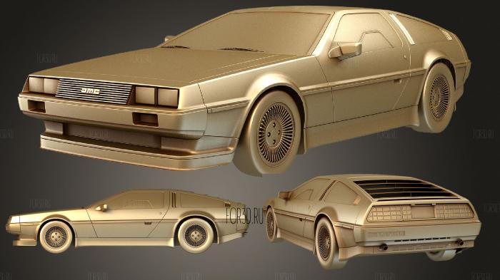 DeLorean stl model for CNC